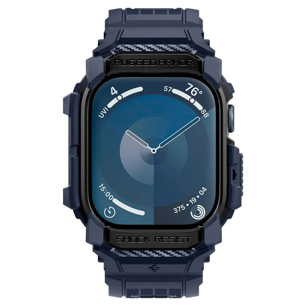 Apple Watch 10 / 11 skal, fodral blå SPIGEN RUGGED ARMOR ”PRO” (46 MM)