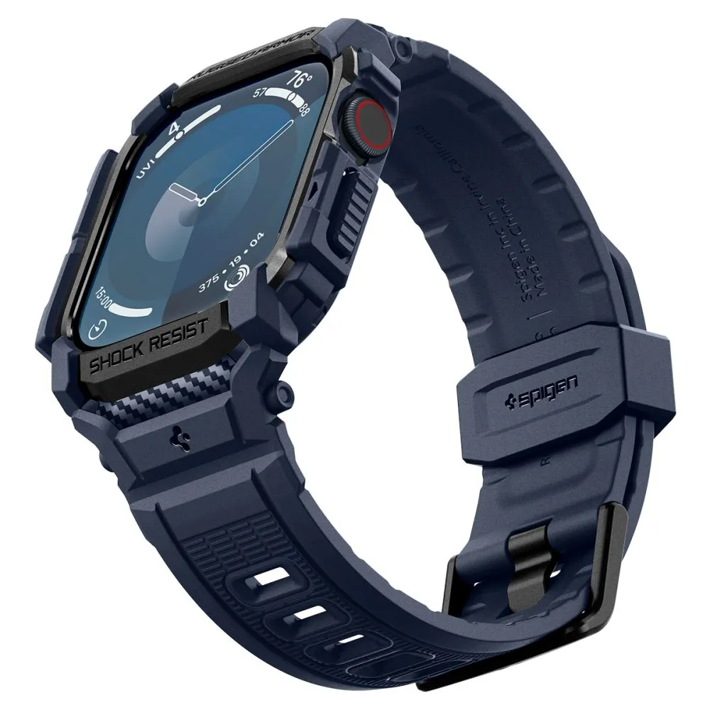 Apple Watch 10 / 11 skal, fodral blå SPIGEN RUGGED ARMOR ”PRO” (46 MM)