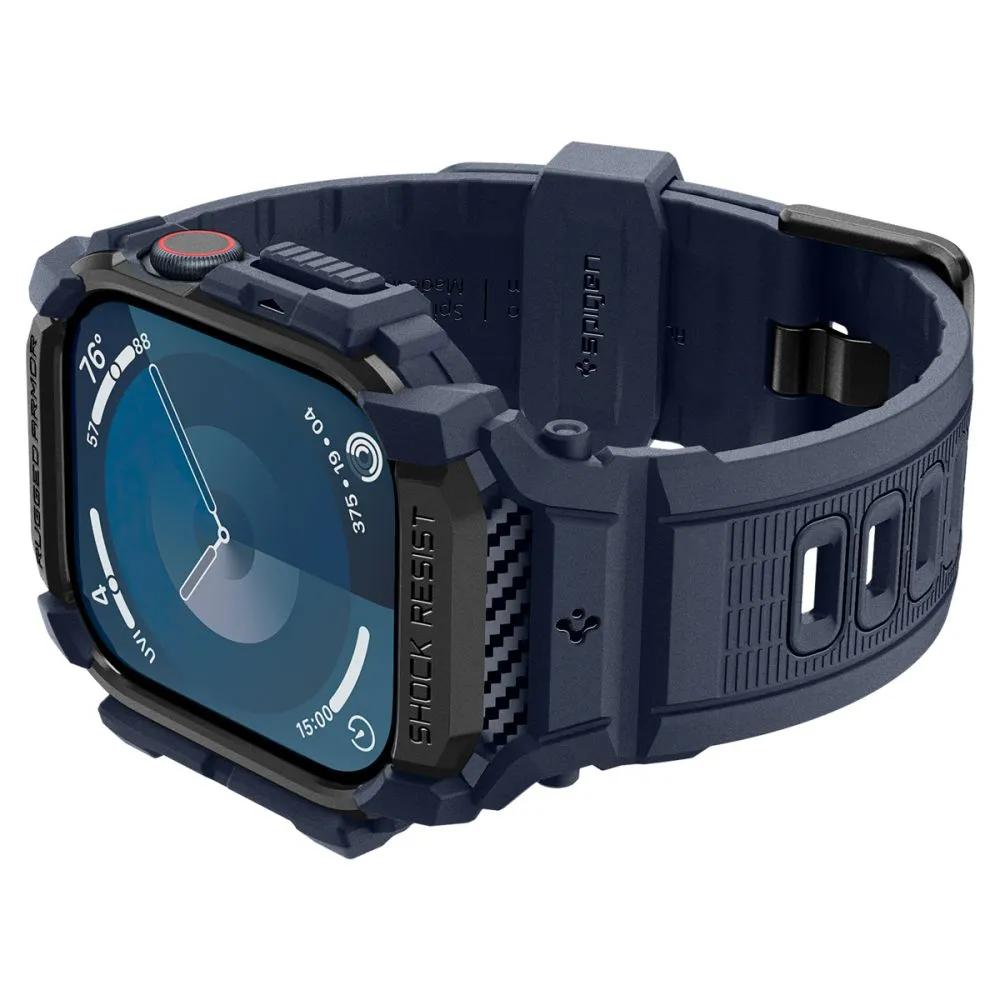 Apple Watch 10 / 11 skal, fodral blå SPIGEN RUGGED ARMOR ”PRO” (46 MM)
