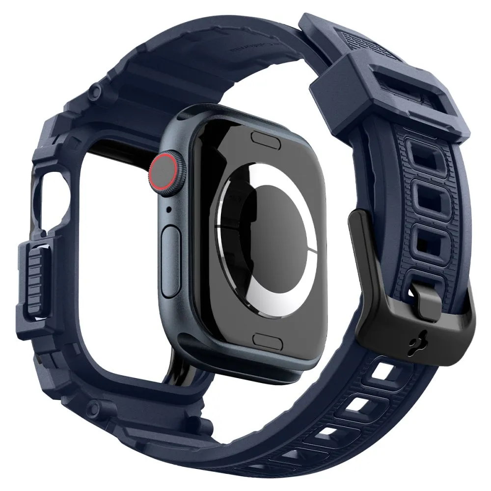 Apple Watch 10 / 11 skal, fodral blå SPIGEN RUGGED ARMOR ”PRO” (46 MM)