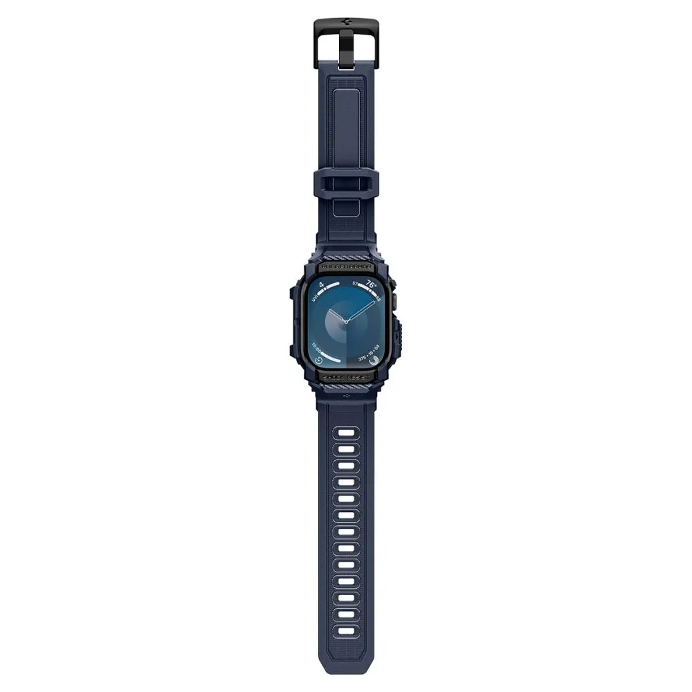 Apple Watch 10 / 11 skal, fodral blå SPIGEN RUGGED ARMOR ”PRO” (46 MM)