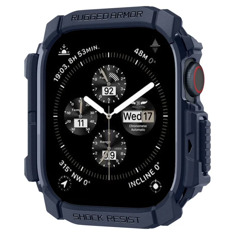 Apple Watch 10 / 11 skal, fodral blå SPIGEN RUGGED ARMOR  (46 MM)
