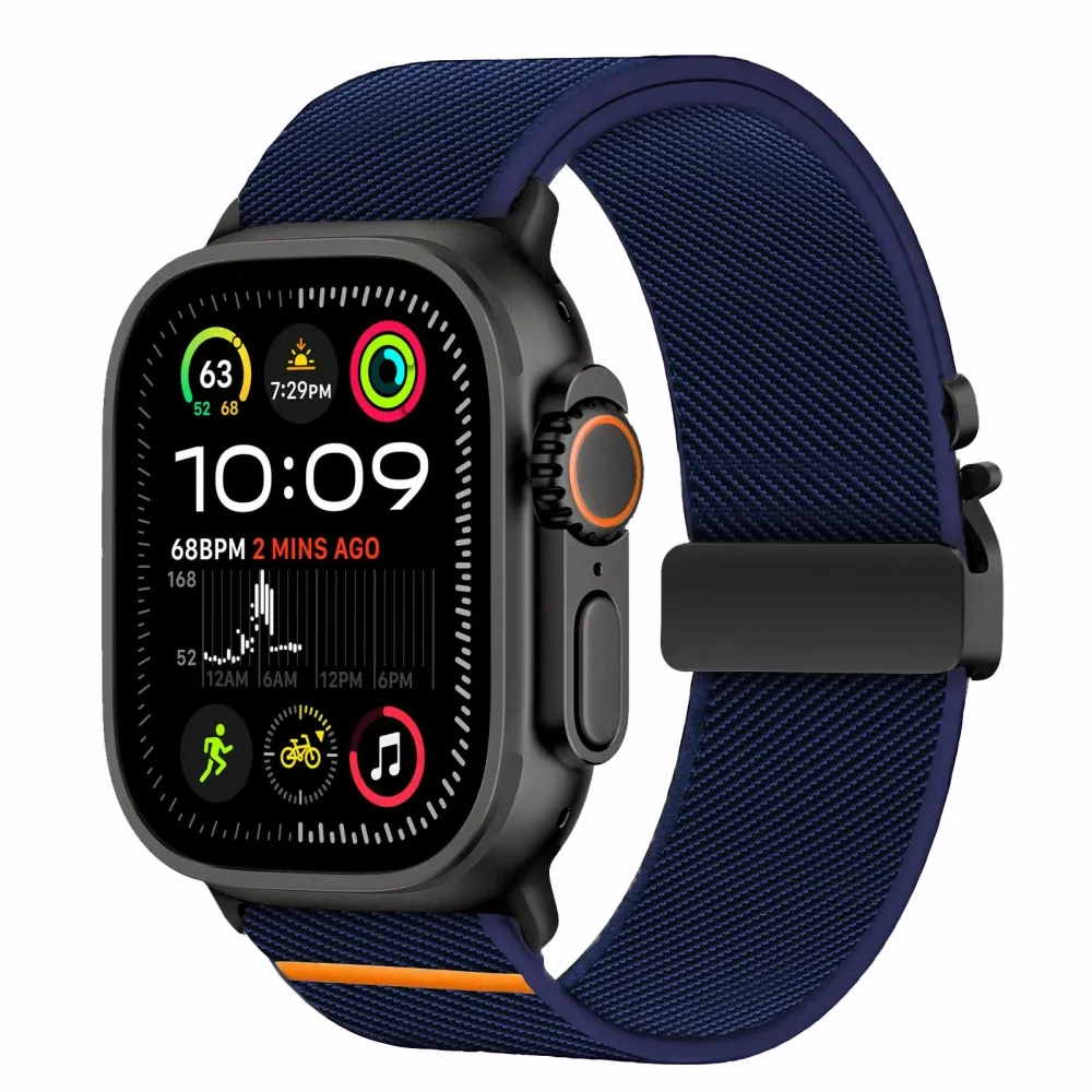 Apple Watch 10 / 11 skal, fodral blå TECH-PROTECT NYLON CLASP (46 MM)
