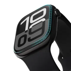 Apple Watch 10 / 11 skärmskydd svart HOFI HYBRID PRO+ 2-PACK (46 MM)