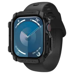 Apple Watch 10 / 11 skal, fodral svart SPIGEN RUGGED ARMOR (46 MM)