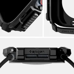 Apple Watch 10 / 11 skal, fodral svart SPIGEN RUGGED ARMOR (46 MM)