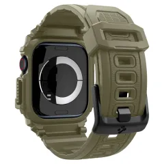 Apple Watch 10 / 11 skal, fodral grön SPIGEN RUGGED ARMOR ”PRO” (46 MM)