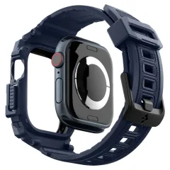 Apple Watch 10 / 11 skal, fodral blå SPIGEN RUGGED ARMOR ”PRO” (46 MM)