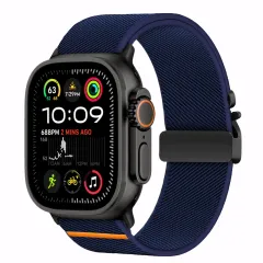 Apple Watch 10 / 11 skal, fodral blå TECH-PROTECT NYLON CLASP (46 MM)