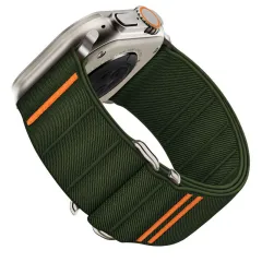 Apple Watch 10 / 11 skal, fodral grön TECH-PROTECT NYLON SLIP (46 MM)