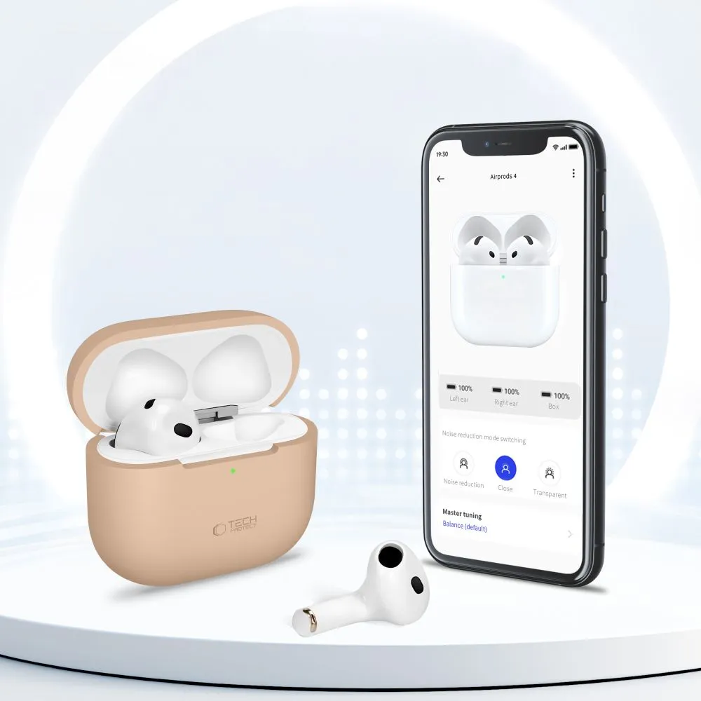 Apple AirPods 4 чехол для телефона  TECH-PROTECT SILICONE