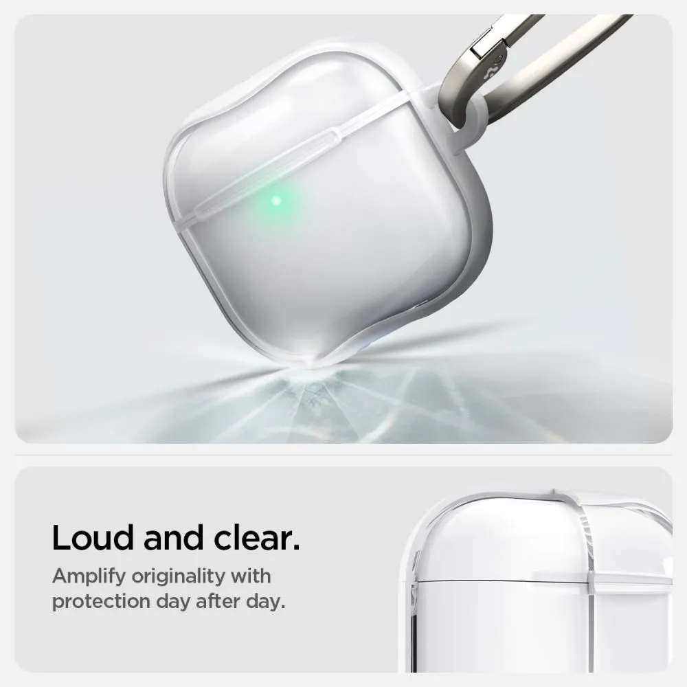 Apple AirPods 4 skal, fodral vit SPIGEN ULTRA HYBRID
