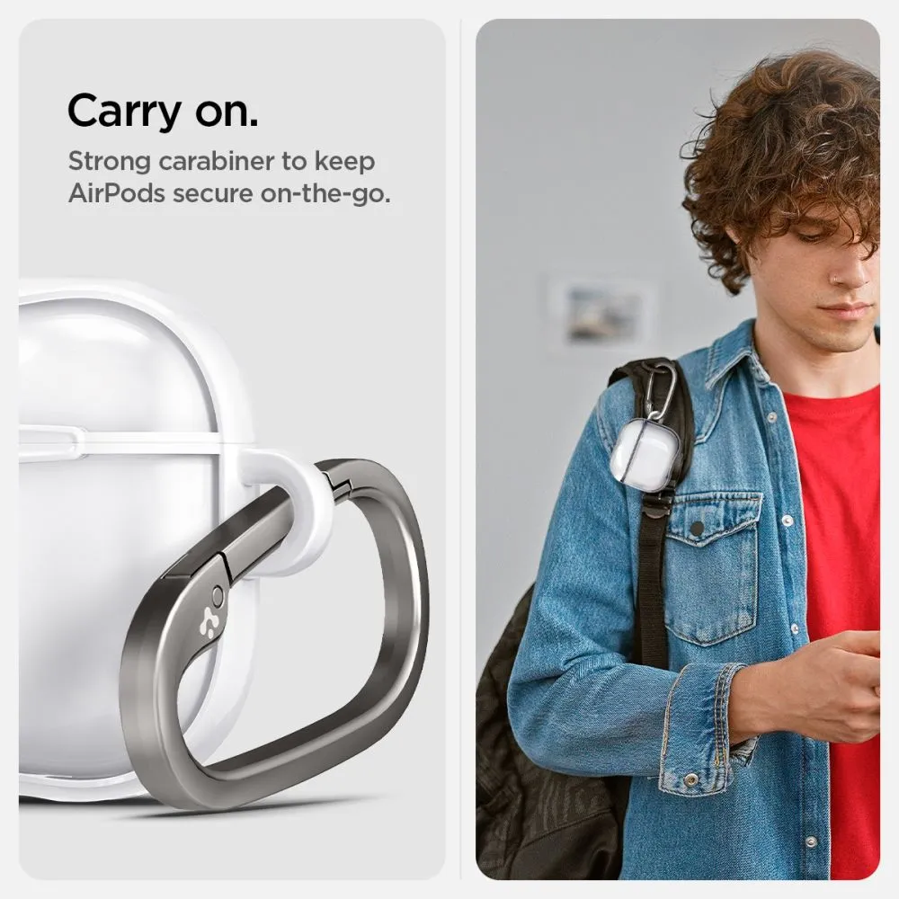 Apple AirPods 4 skal, fodral vit SPIGEN ULTRA HYBRID