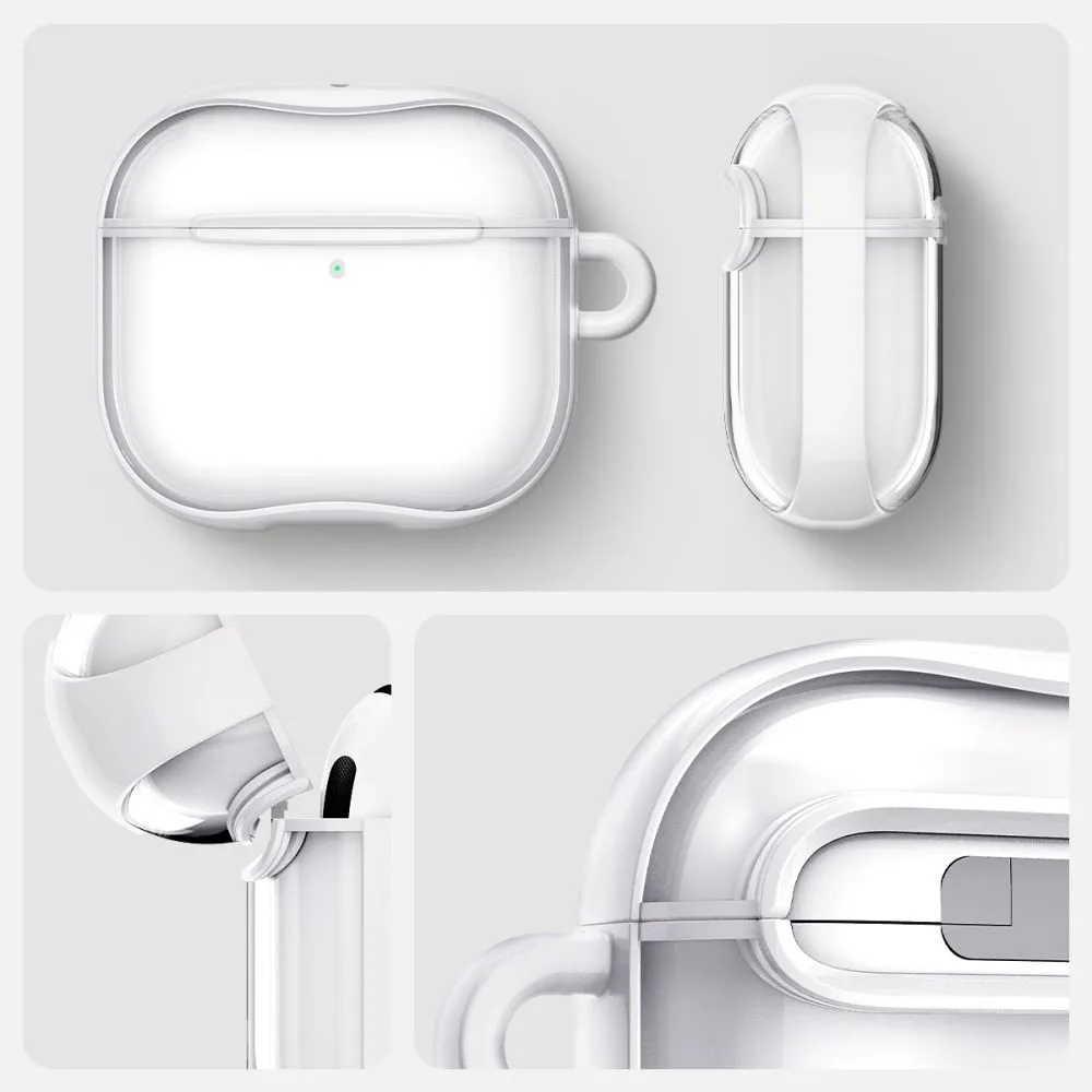 Apple AirPods 4 skal, fodral vit SPIGEN ULTRA HYBRID