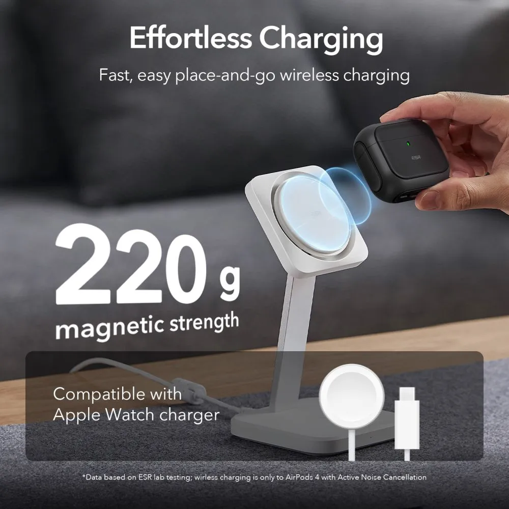Apple AirPods 4 telefoni ümbris must ESR ORBIT HALOLOCK MAGSAFE