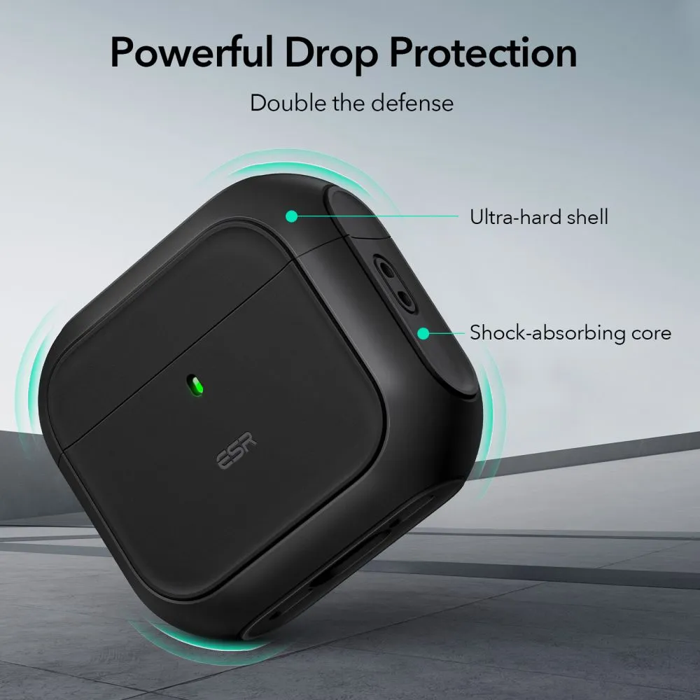 Apple AirPods 4 telefoni ümbris must ESR ORBIT HALOLOCK MAGSAFE