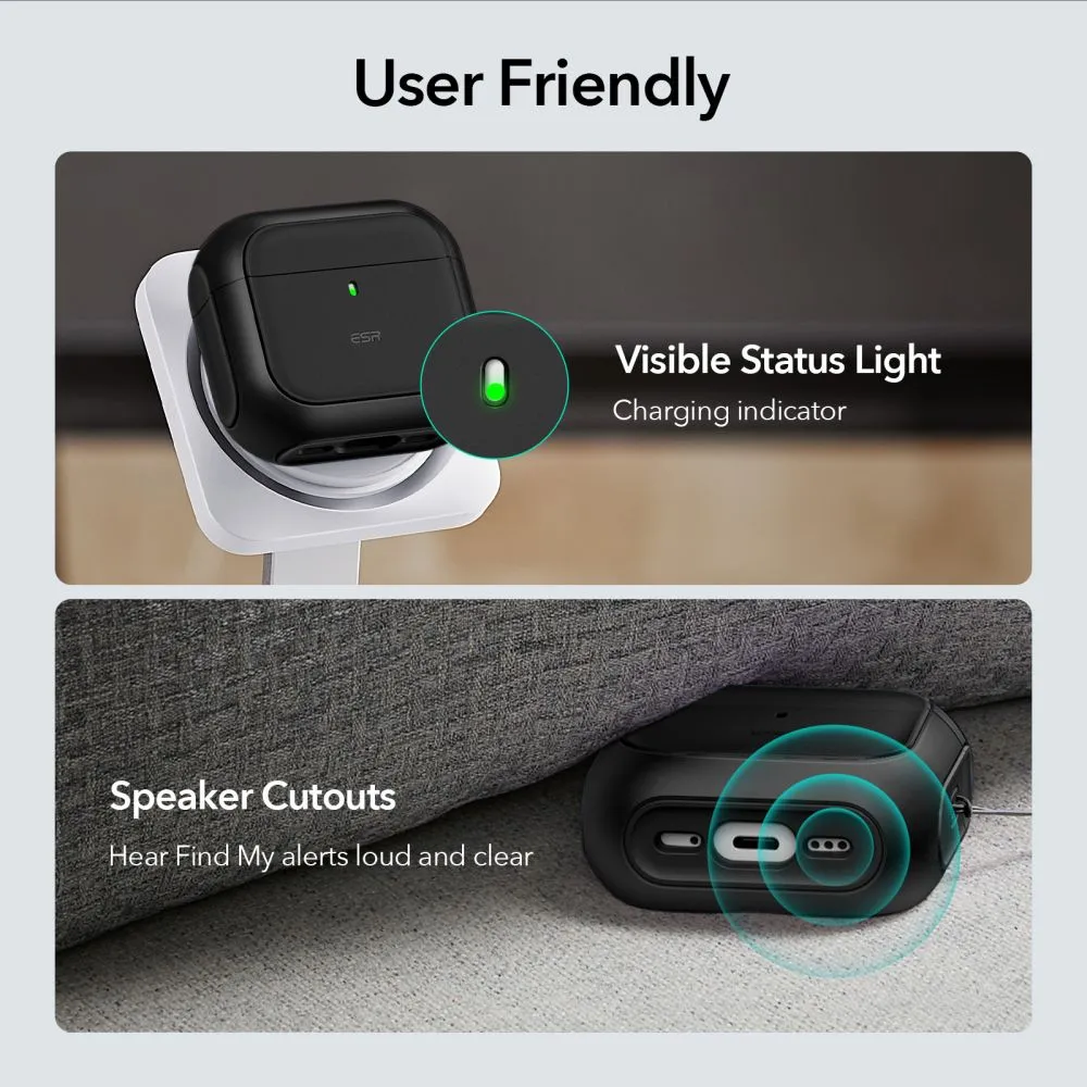Apple AirPods 4 telefoni ümbris must ESR ORBIT HALOLOCK MAGSAFE