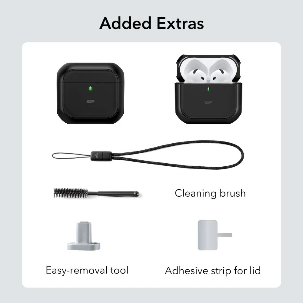Apple AirPods 4 telefoni ümbris must ESR ORBIT HALOLOCK MAGSAFE