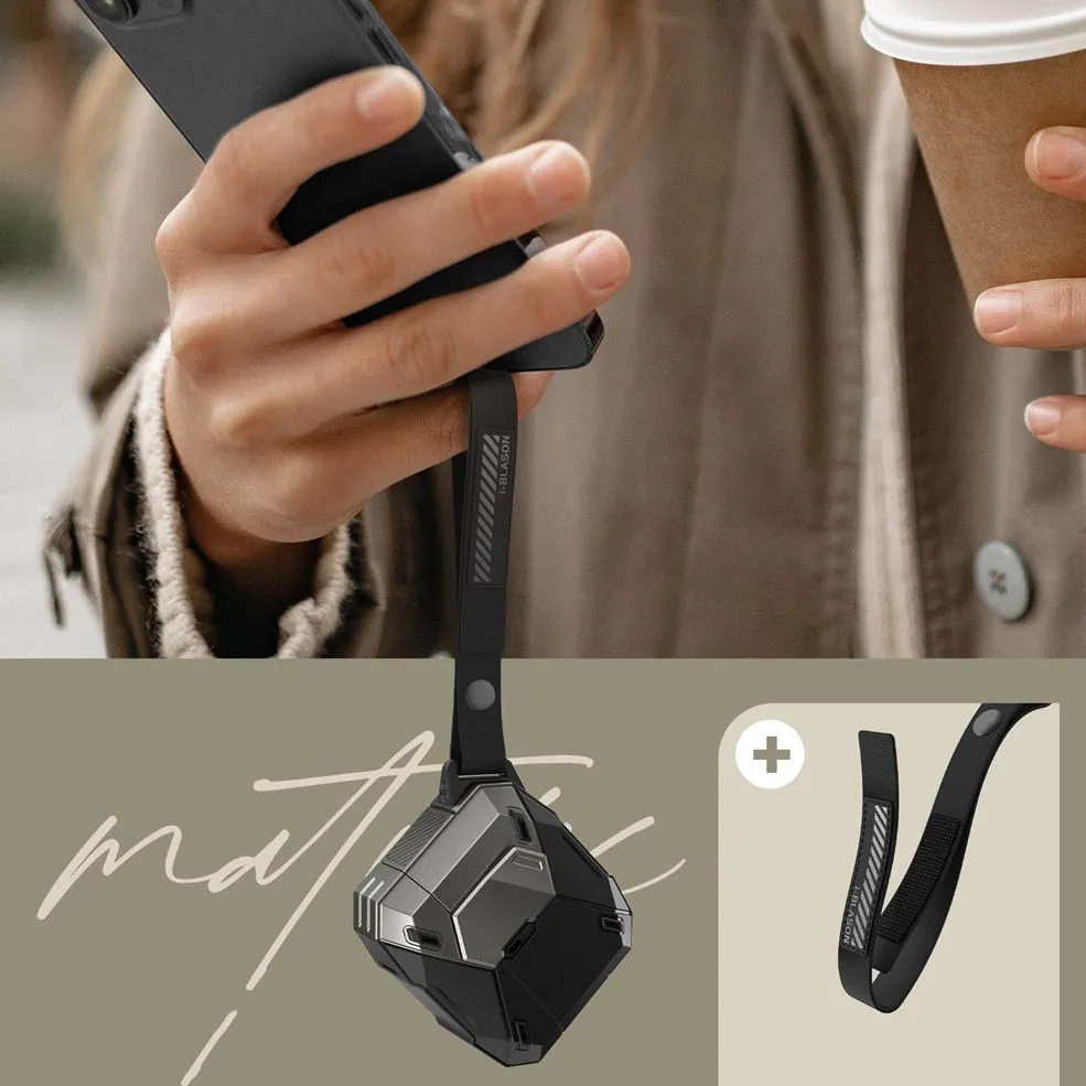 Apple AirPods 4 telefoni ümbris must SUPCASE MATRIX