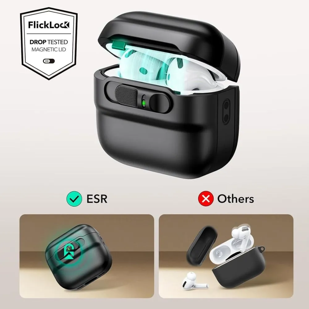 Apple AirPods 4 ümbris must ESR PULSE HALOLOCK MAGSAFE