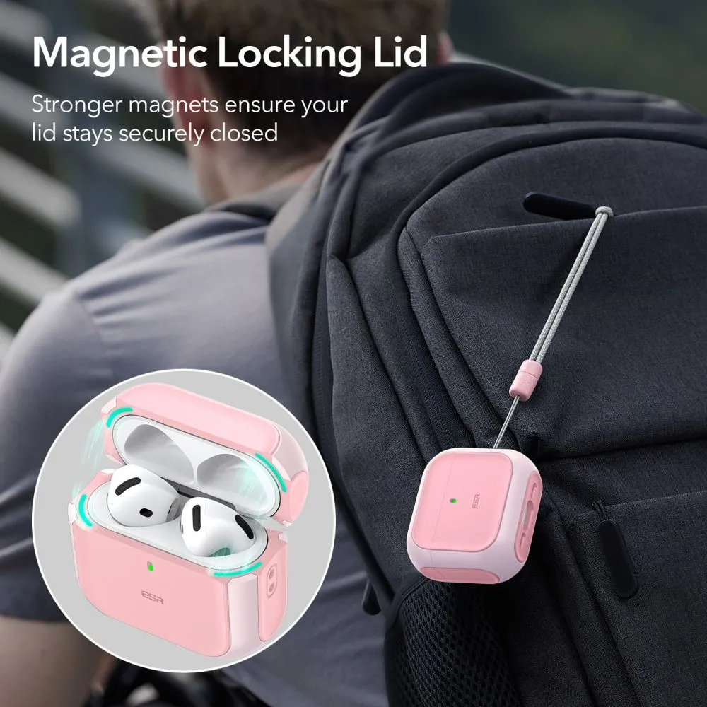 Apple AirPods 4 чехол розовый ESR ORBIT HALOLOCK MAGSAFE