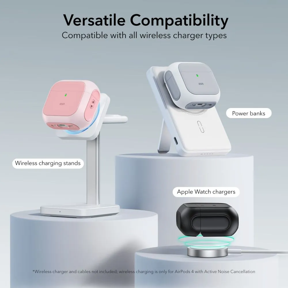 Apple AirPods 4 чехол розовый ESR ORBIT HALOLOCK MAGSAFE