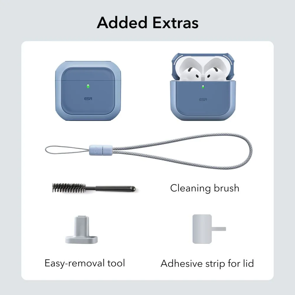 Apple AirPods 4 telefoni ümbris sinine ESR ORBIT HALOLOCK MAGSAFE