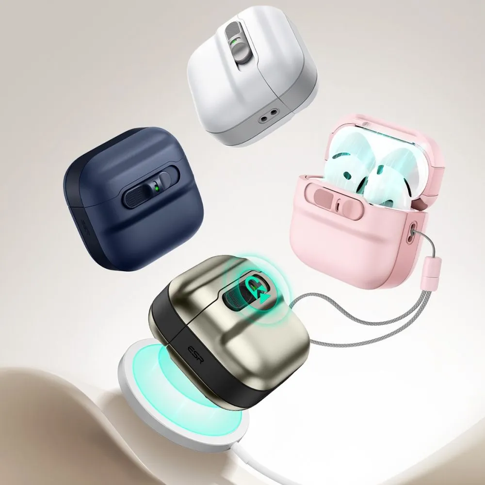 Apple AirPods 4 ümbris sinine ESR PULSE HALOLOCK MAGSAFE