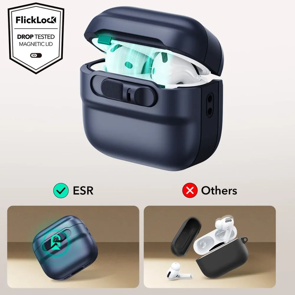 Apple AirPods 4 ümbris sinine ESR PULSE HALOLOCK MAGSAFE