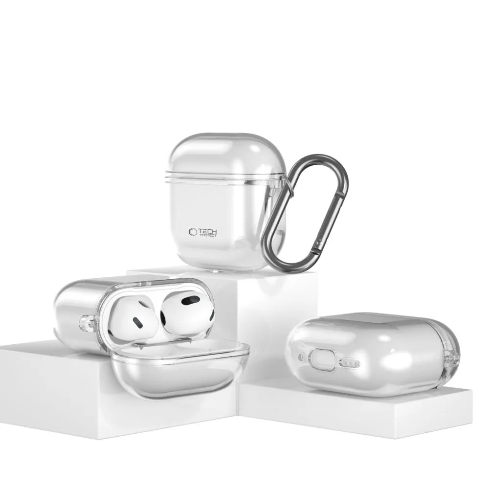 Apple AirPods 4 Aizsargvāciņi un maciņi caurspīdīgs TECH-PROTECT FLEXAIR