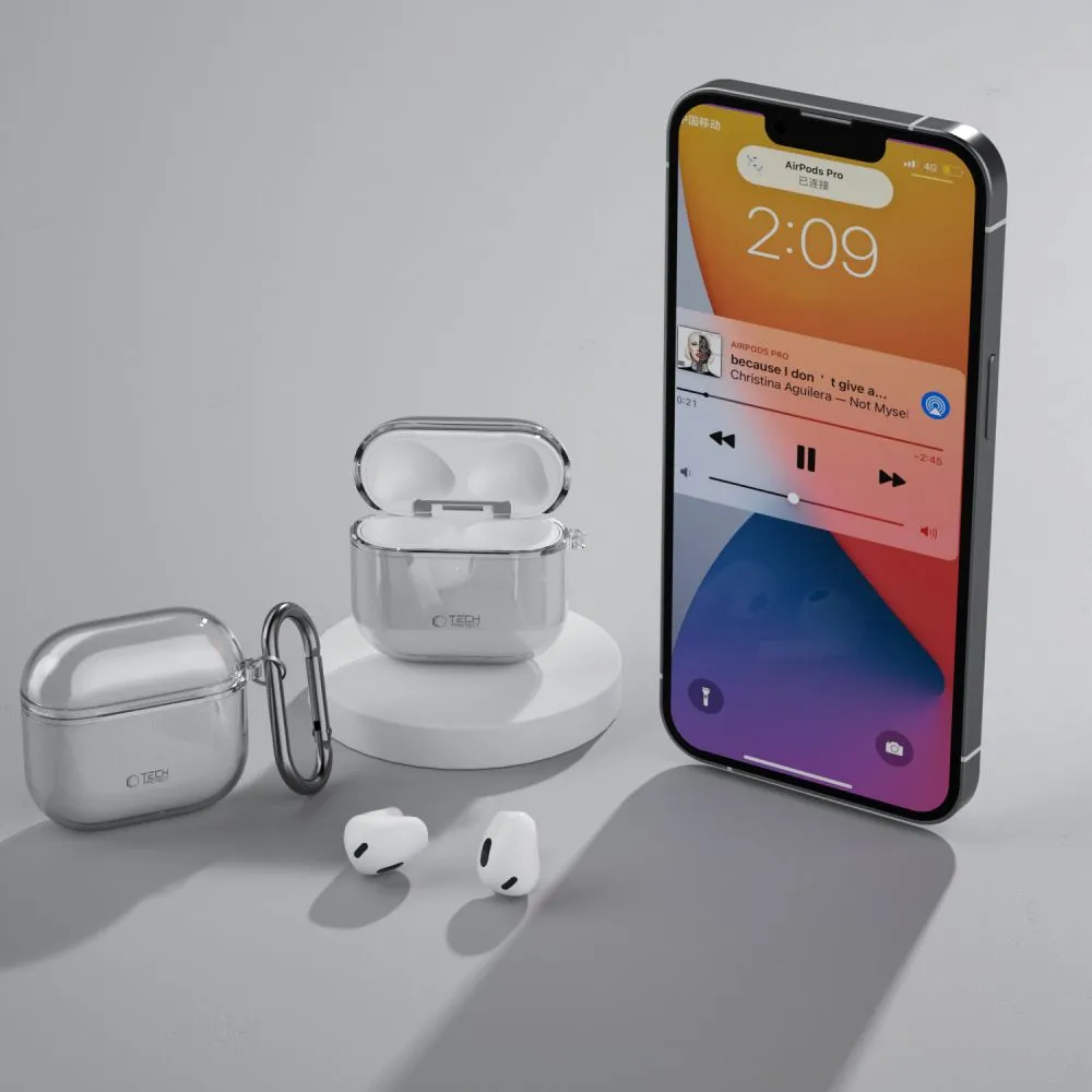 Apple AirPods 4 Aizsargvāciņi un maciņi TECH-PROTECT FLEXAIR
