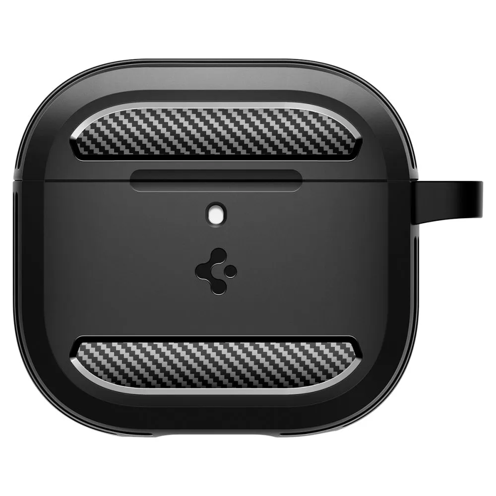 Apple AirPods 4 skal, fodral svart SPIGEN RUGGED ARMOR