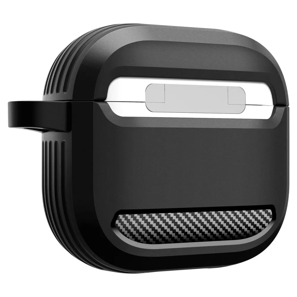 Apple AirPods 4 skal, fodral svart SPIGEN RUGGED ARMOR
