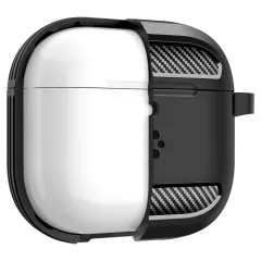 Apple AirPods 4 skal, fodral svart SPIGEN RUGGED ARMOR