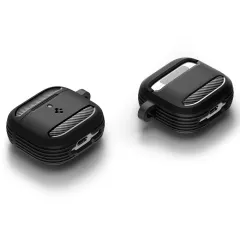 Apple AirPods 4 skal, fodral svart SPIGEN RUGGED ARMOR