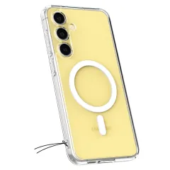 Samsung Galaxy S24 FE vāciņš caurspīdīgs SPIGEN ULTRA HYBRID MAG MAGSAFE