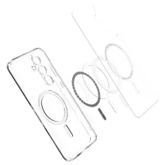 Samsung Galaxy S24 FE vāciņš caurspīdīgs SPIGEN ULTRA HYBRID MAG MAGSAFE