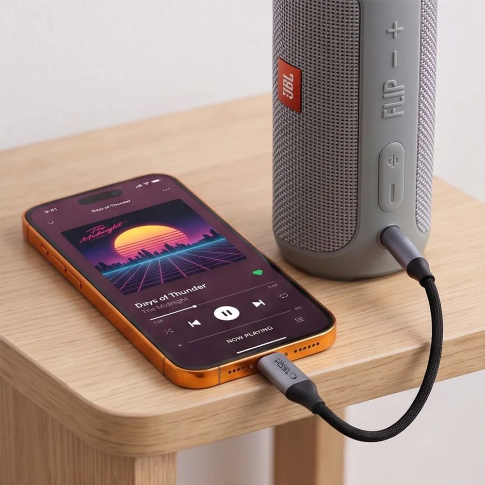  Datu kabeļi TECH-PROTECT ULTRABOOST ADAPTER USB-C TO MINI JACK 3.5MM DAC Viedierīču 