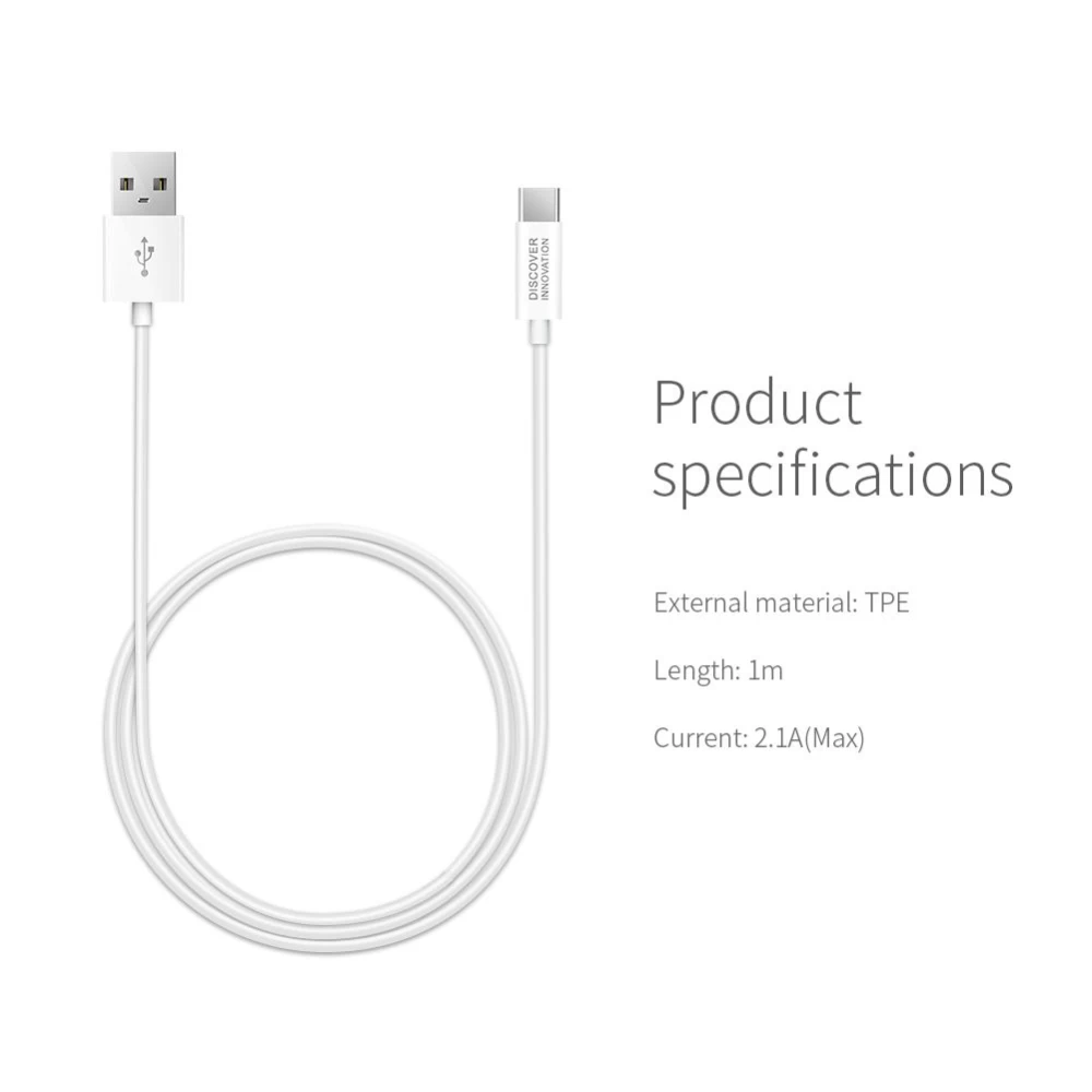 Datu kabeļi Nillkin Cable (Type-C to Type-C)  balts