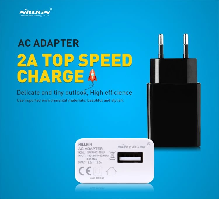Datu kabeļi AC Adapter Universal EU  balts