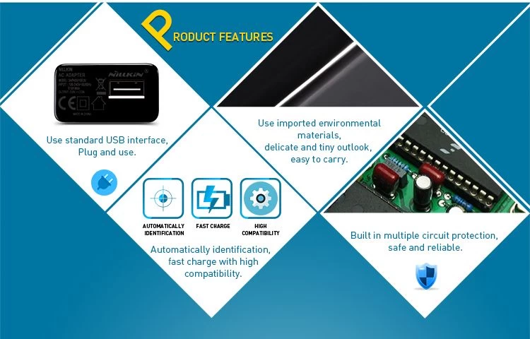 Datu kabeļi AC Adapter Universal EU  balts