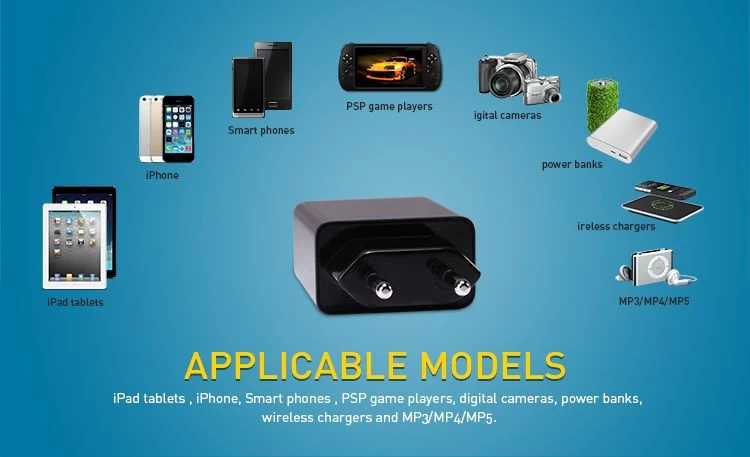 Datu kabeļi AC Adapter Universal EU  balts