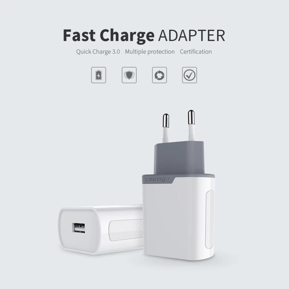  Datu kabeļi Fast Charge Adapter EU  balts