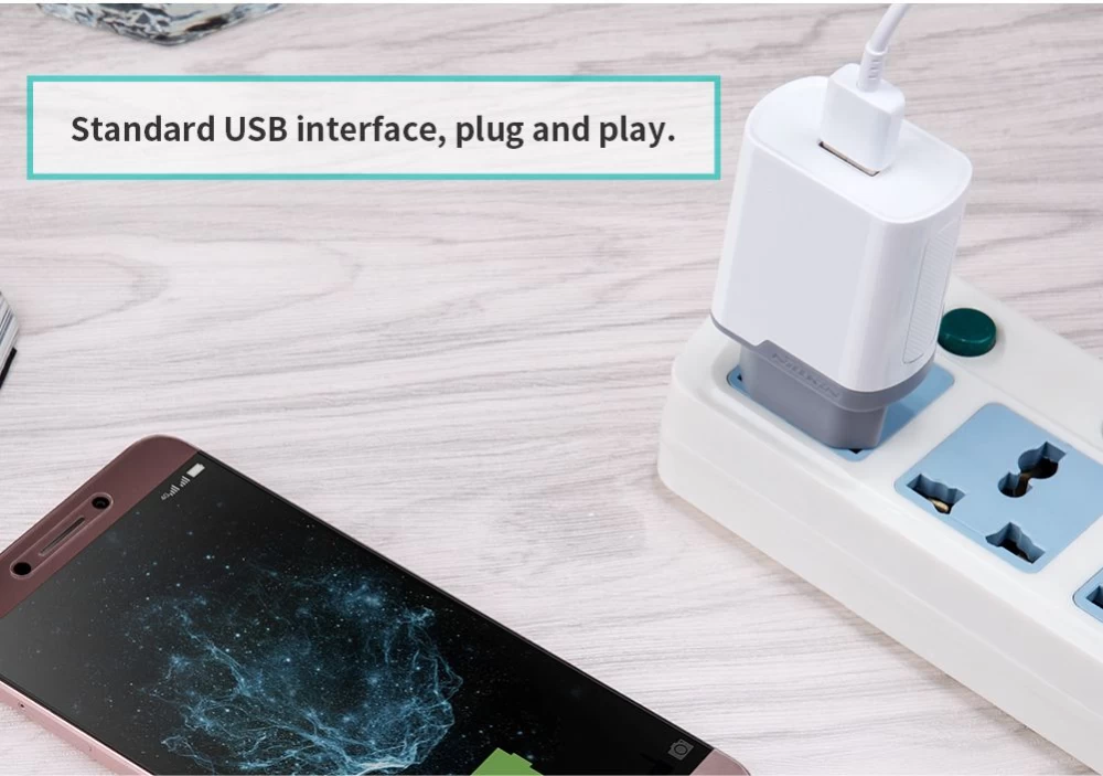  Datu kabeļi Fast Charge Adapter EU  balts
