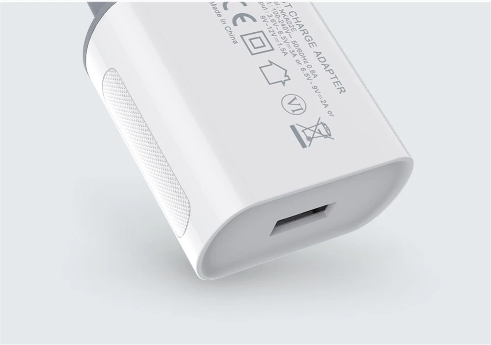  Datu kabeļi Fast Charge Adapter EU  balts