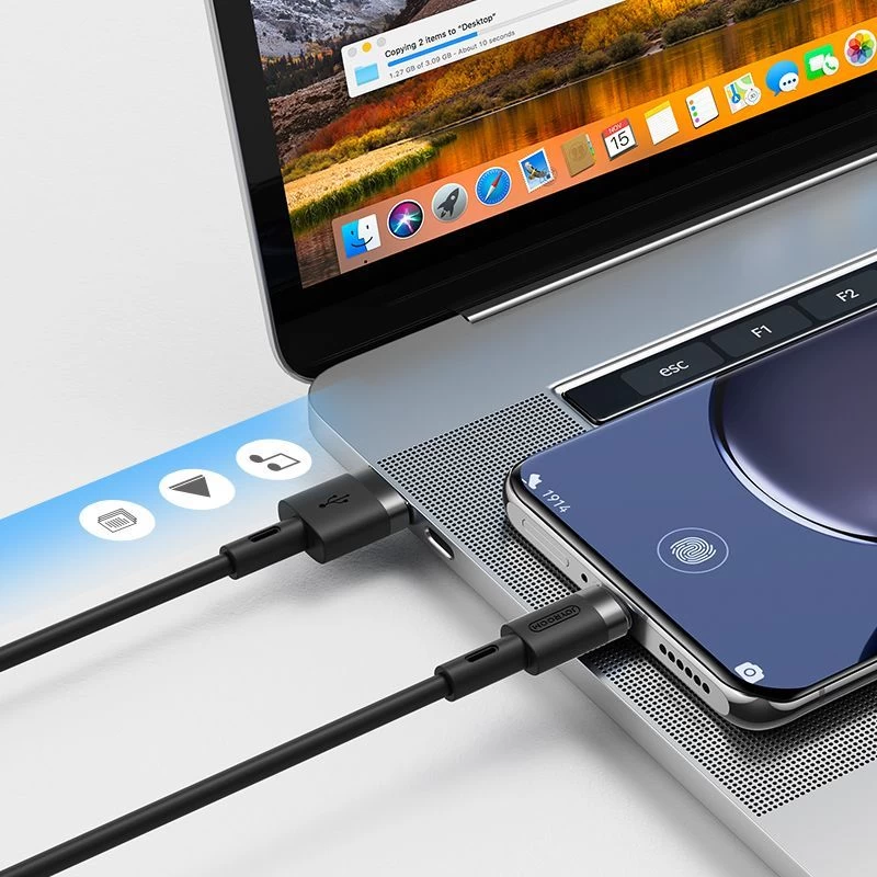  Datu kabeļi JOYROOM USB TYPE-C Cable 120cm  melns