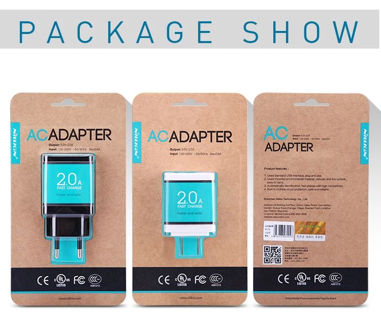 Datu kabeļi AC Adapter Universal EU  melns