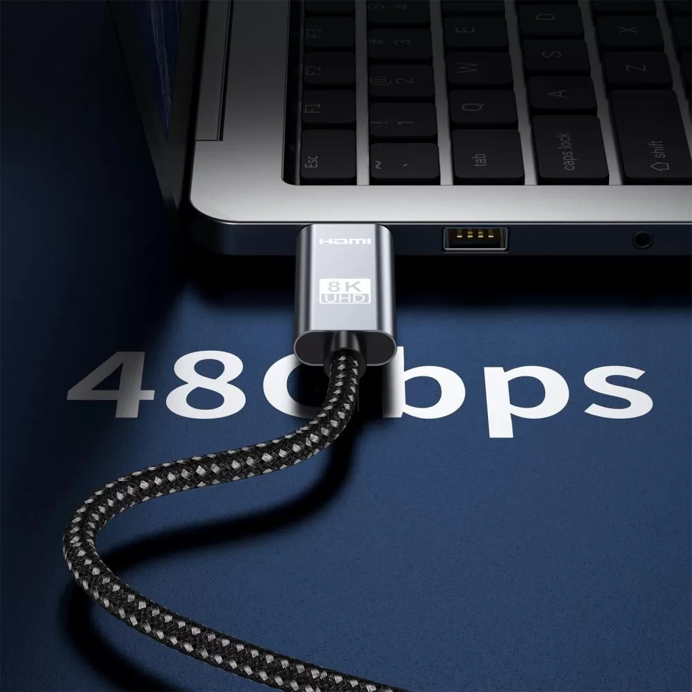  Datu kabeļi TECH-PROTECT ULTRABOOST HDMI 2.1 CABLE 4K 120HZ / 8K 60HZ 200CM  melns