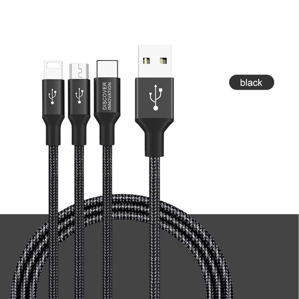 Tarvikud Sünkimis kaabel Swift Cable 3 in 1  must