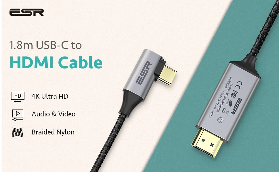 Tarvikud Sünkimis kaabel ESR Type-C to HDMI Converter  must